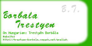 borbala trestyen business card
