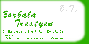 borbala trestyen business card